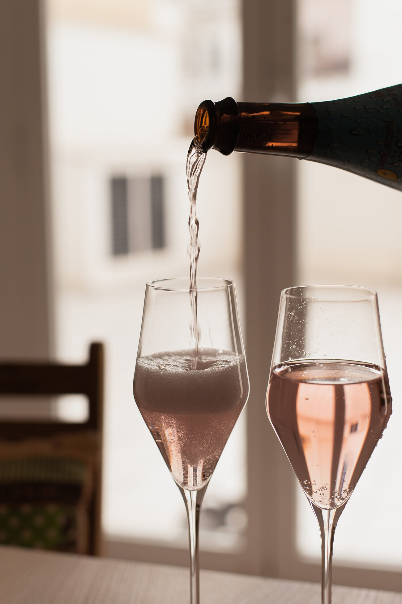 Champagne servi au Domaine Paradis
